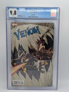 Venom #162B Johnson 1:50 Variant CGC 9.8 2018!  White Pages!